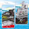 2234 Pieces Military Ship Aircraft Carrier Building Set, Fun Toy Boat Gift for Adults, Teens, and Kids 14 Years and Up, 38x8.5x12.5 Inch Battleship with Storage Box, Warship Model for Collection view 3