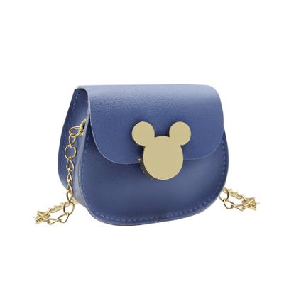 Little Girls Crossbody Purse Cute Fashion Mini Leather Shoulder Saddle Bag Toddler Handbag with Mouse Ears