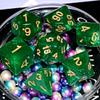 Galaxy Dice Set| Green DND Dice Set for Board Game view 2