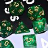 Galaxy Dice Set| Green DND Dice Set for Board Game view 3