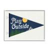 Stupell Industries Play Outside Nature Pennant Blue, Design by Daphne Polselli White Framed Wall Art, 16 x 20 view 1