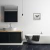 Stupell Industries 'Baby Elephant Bath Time', Framed Giclee Art, Gray, 12 x 12 Inches, Easy to Hang and Sturdy, Made in USA, by Kim Allen view 3
