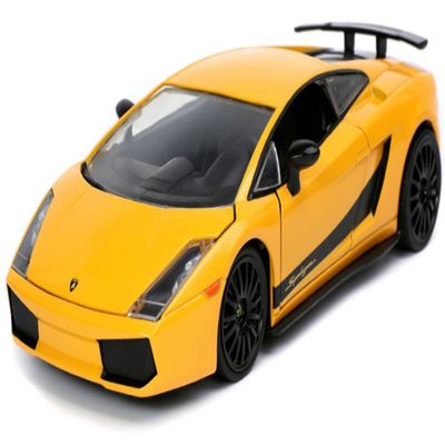 Jada Toys Fast & Furious 1:24 Lamborghini Gallardo Superleggera Die-cast Car Yellow, Toys for Kids and Adults