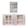 Acxico 1Pcs 1:12 Mini Miniature Furniture Kitchen Cabinet Cupboard Display Shelf Wood view 1