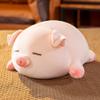 lannery Pig Stuffed Animal Hugging Pillow, Soft Fat Pig Plush Toy Gifts for Kids, Valentine, Christmas (Sleeping Eyes, 19.7") view 2
