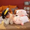 lannery Pig Stuffed Animal Hugging Pillow, Soft Fat Pig Plush Toy Gifts for Kids, Valentine, Christmas (Sleeping Eyes, 19.7") view 4