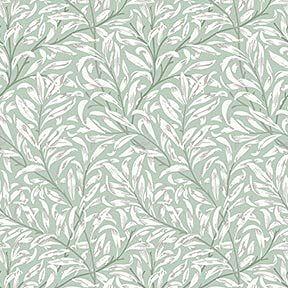 Itsy Bitsy Mini - Green Jolie Willow - Dollhouse Wallpaper 1:12 Scale - Peel and Stick 12 inches x 18 inches Self-Adhesive