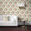 Itsy Bitsy Mini - Pink Jolie Wisteria Floral - Dollhouse Wallpaper 1:12 Scale - Peel and Stick 12 inches x 18 inches Self-Adhesive view 2