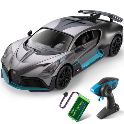 MIEBELY Remote Control Car, Bugatti Divo 1/16 Scale Rc Cars 12Km/h, 2.4Ghz Licensed Model Car 7.4V 500mAh Toy Car Headlight for Adults Boys Girls Age 6-12 Years Birthday Ideas Gift