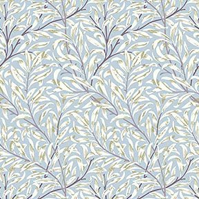 Itsy Bitsy Mini - Purple Jolie Willow - Dollhouse Wallpaper 1:12 Scale - Peel and Stick 12 inches x 18 inches Self-Adhesive