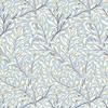 Itsy Bitsy Mini - Purple Jolie Willow - Dollhouse Wallpaper 1:12 Scale - Peel and Stick 12 inches x 18 inches Self-Adhesive view 1