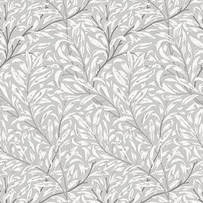 Itsy Bitsy Mini - Gray Jolie Willow - Dollhouse Wallpaper 1:12 Scale - Peel and Stick 12 inches x 18 inches Self-Adhesive