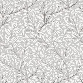 Itsy Bitsy Mini - Gray Jolie Willow - Dollhouse Wallpaper 1:12 Scale - Peel and Stick 12 inches x 18 inches Self-Adhesive