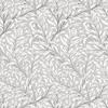 Itsy Bitsy Mini - Gray Jolie Willow - Dollhouse Wallpaper 1:12 Scale - Peel and Stick 12 inches x 18 inches Self-Adhesive view 1