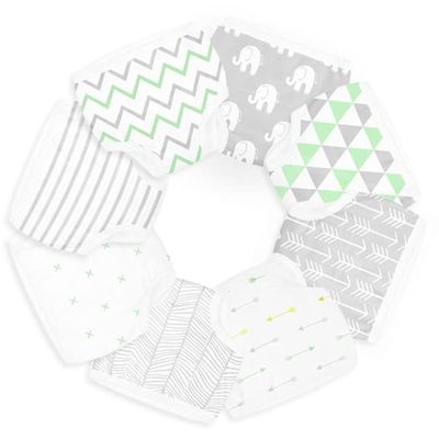 BaeBae Goods Potty Training Underwear for Boys and Girls 8 Piece, Absorbent Cotton Baby Toddler Training Pants for 12M, Unisex Underpants Green