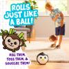 Franklin Sports Animal Ball Friends - 6in Foam Balls - Marcus Monkey - Squishy Foam Balls, Brown view 3
