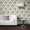 Itsy Bitsy Mini - Purple Jolie Wisteria Floral with Border - Dollhouse Wallpaper 1:12 Scale - Peel and Stick 12 inches x 18 inches Self-Adhesive view 2