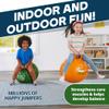 Flybar Hopper Ball for Kids, Inflatable Bouncy Ride-On Ball w/ Handle for Indoor & Outdoor Active Play, Includes Pump, Jump Ball Toy for Boys & Girls, Supports Up to 185 lbs, Ages 6+, 22-Inch, Medium view 3