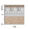 Itsy Bitsy Mini - Dark Gray Jolie Shell with Border - Dollhouse Wallpaper 1:12 Scale - Peel and Stick 12 inches x 18 inches Self-Adhesive view 3