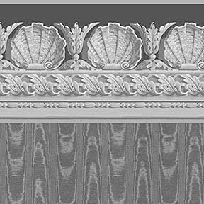 Itsy Bitsy Mini - Dark Gray Jolie Moire with Border - Dollhouse Wallpaper 1:12 Scale - Peel and Stick 12 inches x 18 inches Self-Adhesive