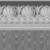 Itsy Bitsy Mini - Dark Gray Jolie Moire with Border - Dollhouse Wallpaper 1:12 Scale - Peel and Stick 12 inches x 18 inches Self-Adhesive view 1