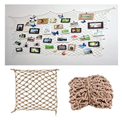 Safety Net Kids Hemp Rope Net Indoor Wall Decor Net Playground Fence Child Protective Net Heavy Duty Cargo Net Treehouse Swing Set Hammock (Size : 2 * 8m(7 * 26ft))