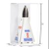 Better Display Cases Model Rocket Acrylic Display Case with White Back and Wall Mount (Vertical or Horizontal) - (D04/A021-WB-WM) view 2