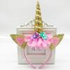 Risshine 2Pcs Unicorn Horn Headbands Flowers Cat Ear HeadBands for Birthday Party, Christmas,Halloween,Photo Props, Unicorn Themed Party Decoration Supplies(Gold and Sliver), 10 inch L x 7 inch W view 4