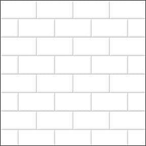 Itsy Bitsy Mini - White Small Subway Tile - Dollhouse Wallpaper 1:12 Scale - Peel and Stick 12 inches x 18 inches Self-Adhesive