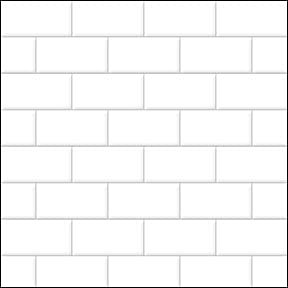 Itsy Bitsy Mini - White Small Subway Tile - Dollhouse Wallpaper 1:12 Scale - Peel and Stick 12 inches x 18 inches Self-Adhesive
