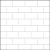 Itsy Bitsy Mini - White Small Subway Tile - Dollhouse Wallpaper 1:12 Scale - Peel and Stick 12 inches x 18 inches Self-Adhesive view 1