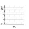 Itsy Bitsy Mini - White Small Subway Tile - Dollhouse Wallpaper 1:12 Scale - Peel and Stick 12 inches x 18 inches Self-Adhesive view 3