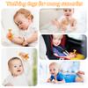 WAJIAYON Amber Oil Baby Teething Toys for Babies 0-6 Months,Silicone Baby teethers for Babies 3 Months+,Freezer BPA Free Soft and Textured Chew Infant Toys Easter Gifts for Boys and Girls-Dinosaur view 2