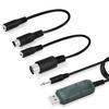 Flysky SM100 USB RC Airplane Drone Flight Simulator Adapter Cable 2.4G for FS-i6 FS-i10 FS-i6 FS-i4 FS-T6 FS-CT68 FS-T4B FS-GT3 TH9X GT2 Remote Controller Transmitter to Computer Simulator Software view 2