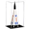 Better Display Cases Small Model Rocket Clear Acrylic Display Case with Black Base (V18/A092) view 1