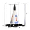 Better Display Cases Small Model Rocket Clear Acrylic Display Case with Black Base (V18/A092) view 2