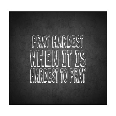 Makoroni - Pray Hardest When IT is Hardest to Pray - Jigsaw Puzzle 30 pcs, DesE30