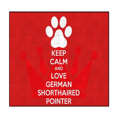Makoroni - Keep Calm and Love German Shorthaired Pointer - Jigsaw Puzzle 30 pcs, DesC64