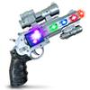 ArtCreativity Light Up Space Blaster Toy Gun for Kids, Super Ray Gun Blaster with Colorful Flashing LEDs and Sound, 9 Inch Hand Pistol with Batteries Included, Really Cool Play Gun for Boys and Girls view 1