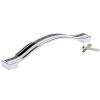 YUNSI Creative Handles 1pc 96/128/160mm Furniture Handle Diamond Crystal Alloy Cabinet Handle and Knob Cupboard Kitchen Wardrobe Drawer Pull Handle Hardware Handle (Color : Black 128mm) view 1