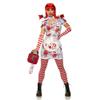 Seeing Red Evil Fast Food Girl Includes Dress, Apron, Gloves, Wig (Small) view 3