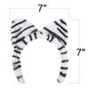 ArtCreativity Plush Tiger Ears, Set of 12, White and Orange, Hairband, Party Favors, Zoo Birthday Party Supplies, Animal Party Photo Booth Props, Tiger Costume Accessories for Kids view 3
