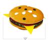 ArtCreativity Funny Hamburger Hat - Soft Plush Costume Accessory, Pizza Party Supplies Decoration - One Size Fits Most, Crazy Silly Hat for Halloween view 3