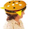 ArtCreativity Funny Hamburger Hat - Soft Plush Costume Accessory, Pizza Party Supplies Decoration - One Size Fits Most, Crazy Silly Hat for Halloween view 4