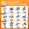 Apitor Robot X Robot Building Kit, 12-in-1 Programmable APP Remote Control RC Car, STEM Robotics Coding Set, Educational Birthday Gifts for Boys Girls Kids Ages 8-12 (600 Pieces) view 3