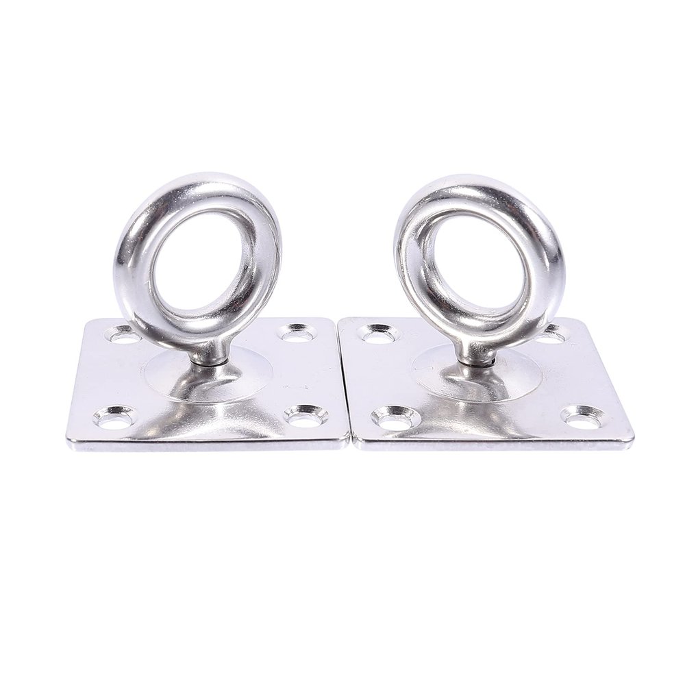 2pcs Fixed Grommet Plate Ceiling Hook Wall Mount Hook Suspension Ceiling Hanger Metal Clip Hook Heavy Duty Hook Wall Ceiling Mount Bracket Eye Plate Hook Sandbag Hook