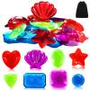 24 Pieces Big Dive Gem Pool Toys, Colorful Big Sinking Diving Gems Dive Crystals, Summer Underwater Swimming Toy Set for Games Pool Use view 1