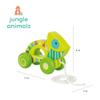 Orange Tree Toys: Pull Along: Chameleon - Wooden Toy, Colorful Wheeled Character, Encourage First Steps, FSC Certified, Toddler & Kids Ages 1+ view 3