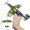 8" Airplane Toy,12 Different Designs Planes Toys For Boys,Foam Glider Planes Toys,Birthday Favors Lightweight Paper Airplanes,Individually Packed Outdoor Flying Toys,Party Favors For kids 8-12(12 PCS) view 2
