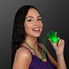 FlashingBlinkyLights Light Up Green Shot Glass on Party Bead Necklaces (Set of 12) view 2